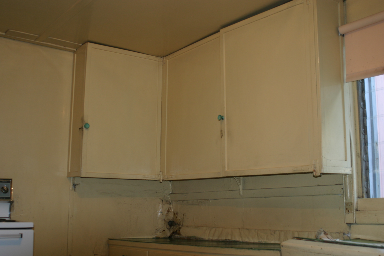 kitchen cupboards.