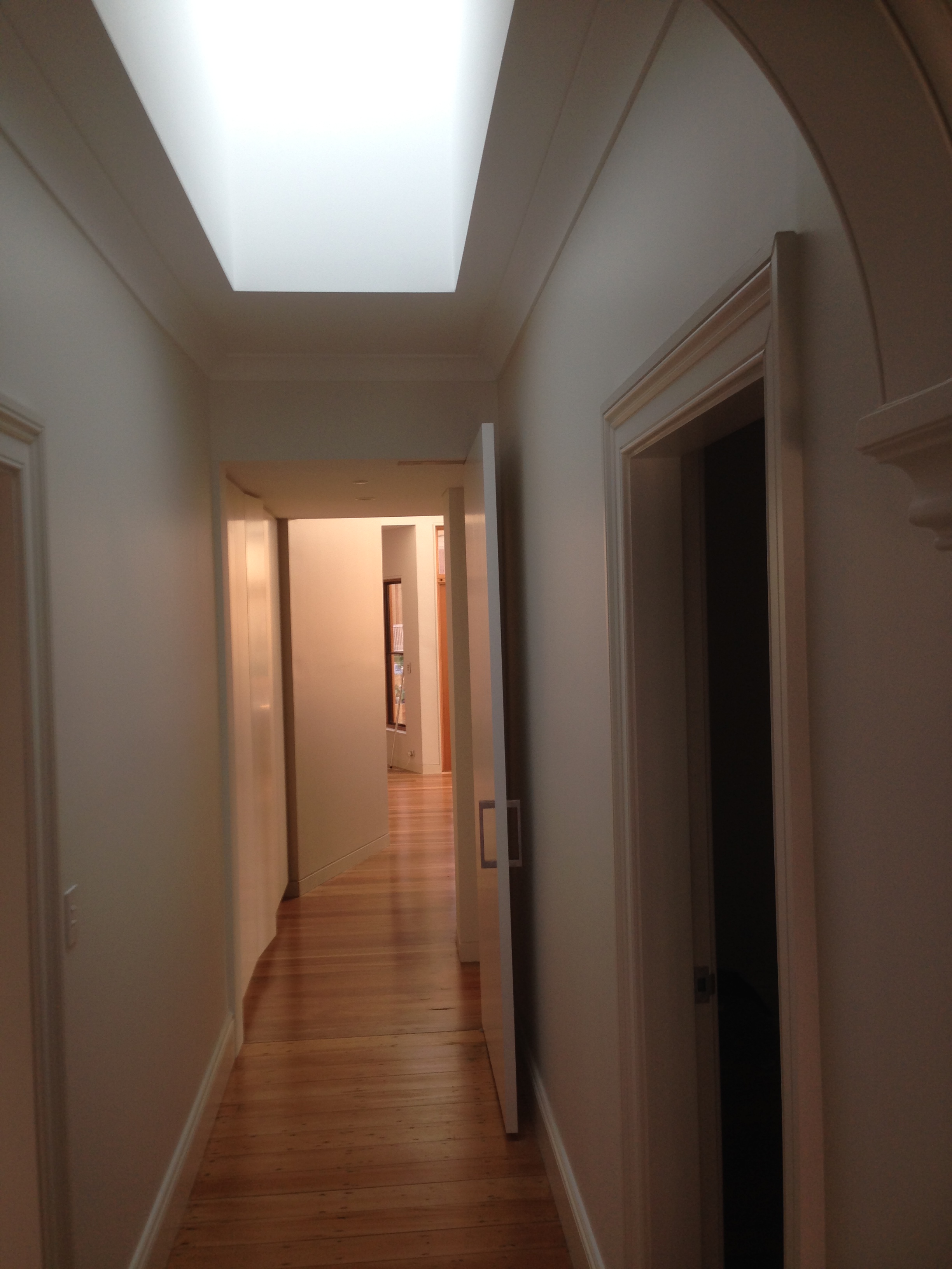 Hallway looking from old part of the house to new